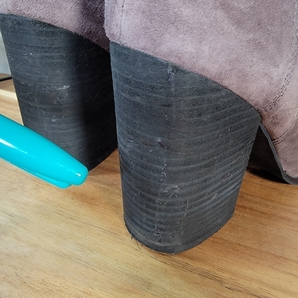 Jeffrey Campbell Hanger Suede Ankle Boots Chunky Heel Size 9 - Picture 12 of 17